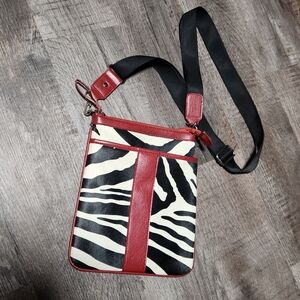 Zebra Print Crossbody Purse